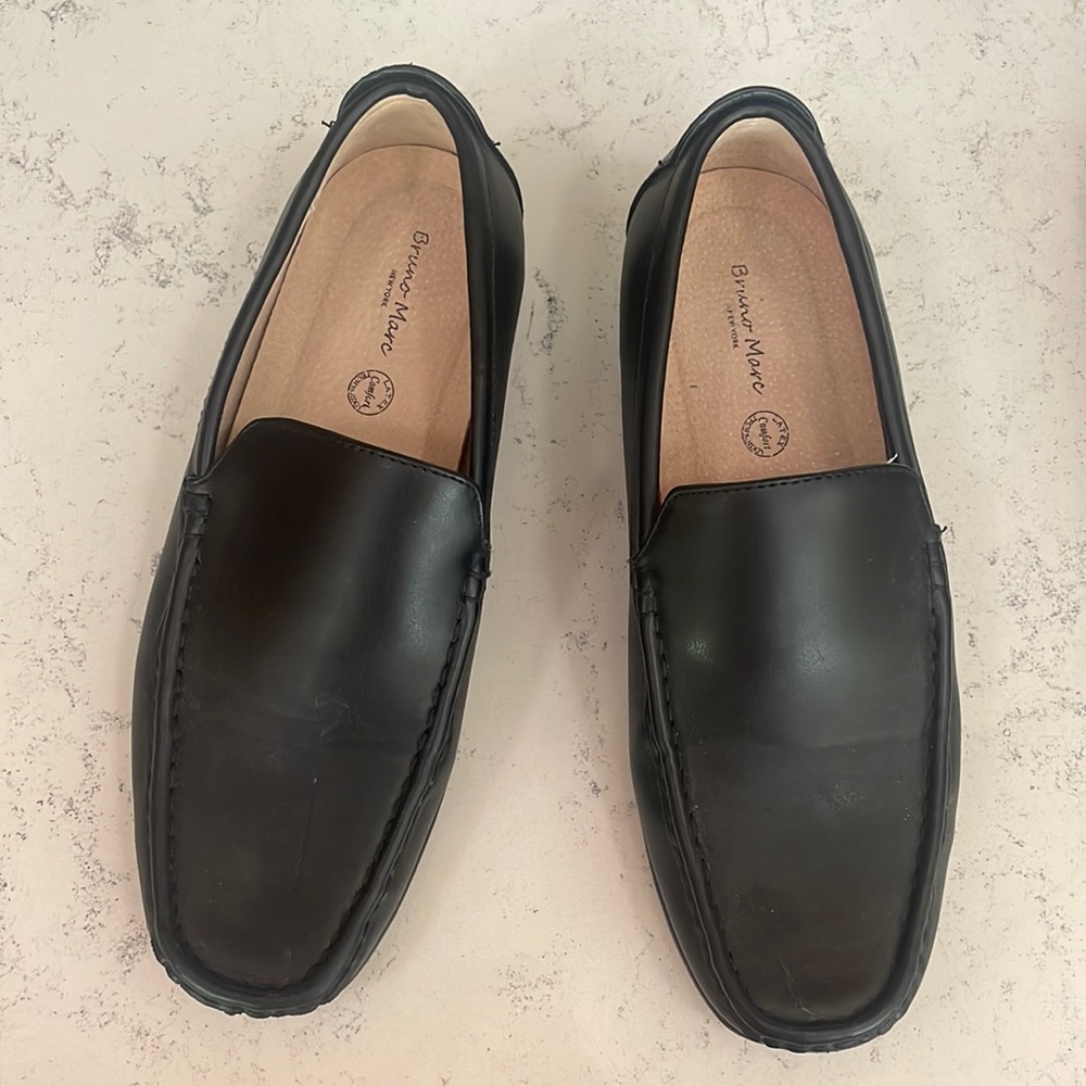 Bruno Marc Men’s Black Loafers size 7.5